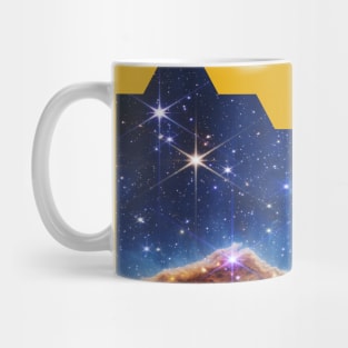 Carina Nebula JWST hexagonal cut James Webb Space Telescope Mug